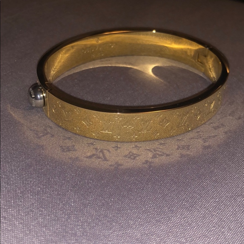 Louis Vuitton authentic gold cuff